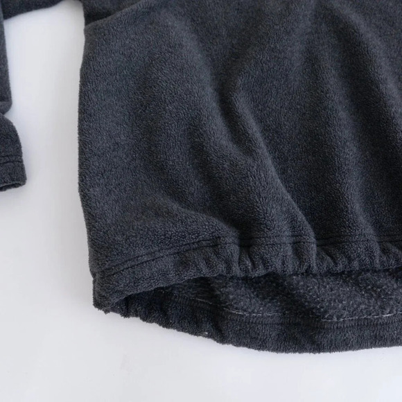 VTG Gant L.A. Brand Graphite  Gray Fleece Half Zip Pullover Sweater Size Medium - Picture 7 of 10
